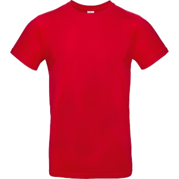 None Unbedruckte Textilien T-Shirt B&C EXACT 190 - Red