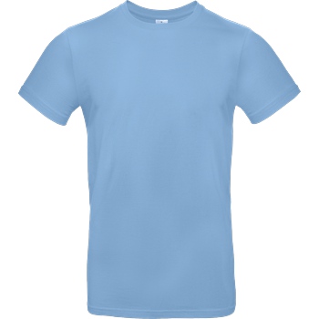 None Unbedruckte Textilien T-Shirt B&C EXACT 190 - Sky Blue