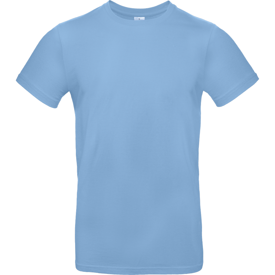 None Unbedruckte Textilien T-Shirt B&C EXACT 190 - Sky Blue