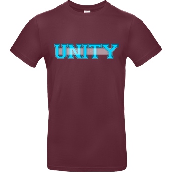 ScriptOase Unity-Life - College Logo T-Shirt B&C EXACT 190 - Burgundy