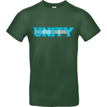ScriptOase Unity-Life - College Logo T-Shirt B&C EXACT 190 -  Bottle Green