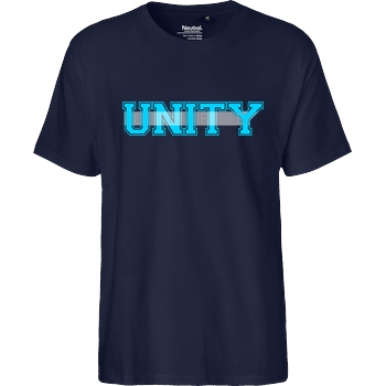 ScriptOase Unity-Life - College Logo T-Shirt Fairtrade T-Shirt - navy