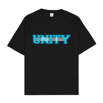 ScriptOase Unity-Life - College Logo T-Shirt Oversize T-Shirt - Black