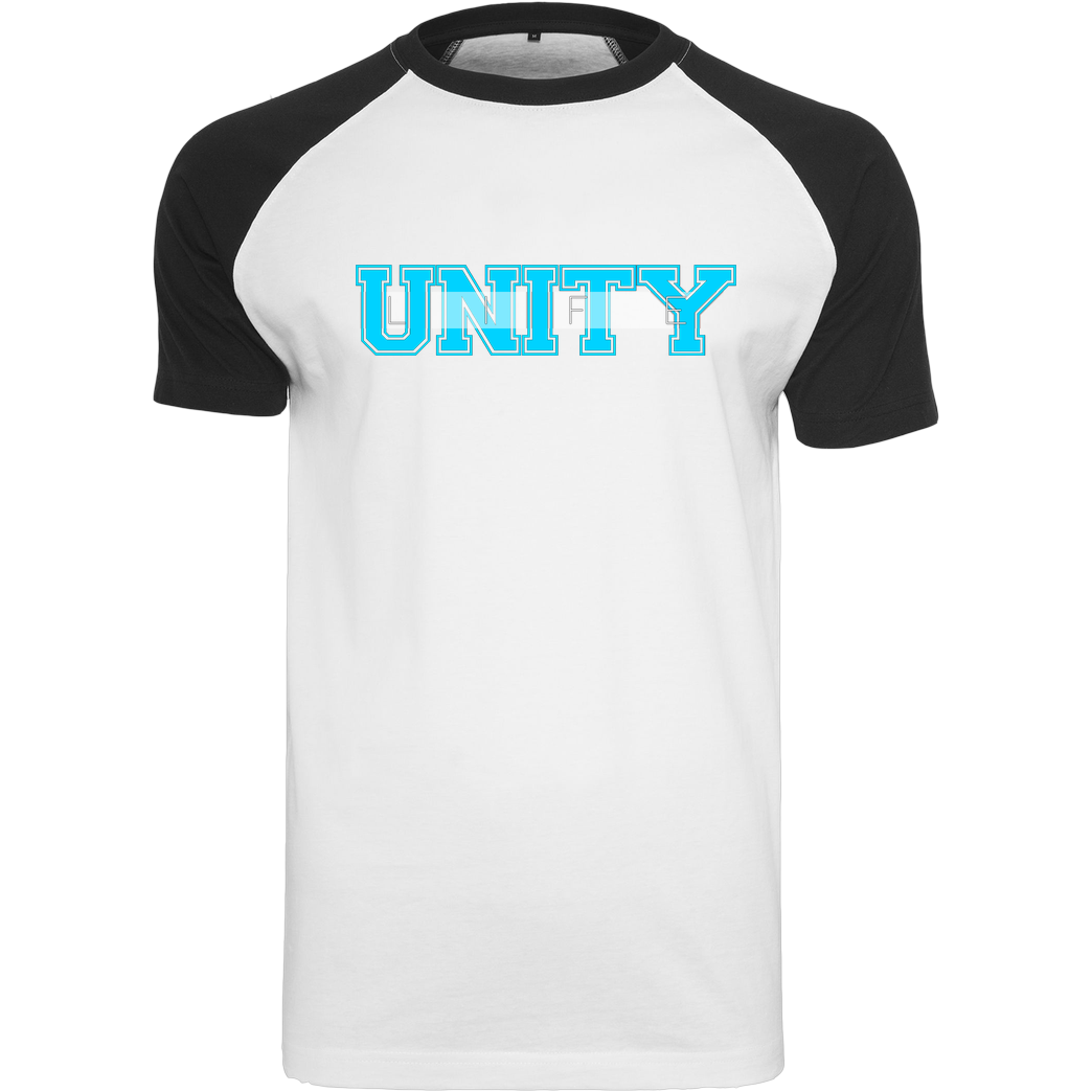 ScriptOase Unity-Life - College Logo T-Shirt Raglan Tee white