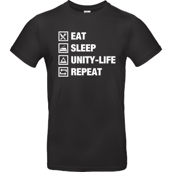 Unity-Life - Eat, Sleep, Repeat B&C EXACT 190 - Black