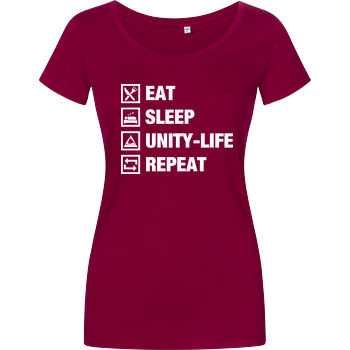 Unity-Life - Eat, Sleep, Repeat Girlshirt berry