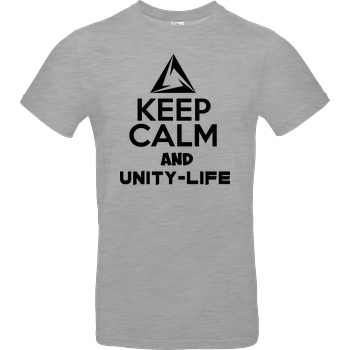 ScriptOase Unity-Life - Keep Calm T-Shirt B&C EXACT 190 - heather grey