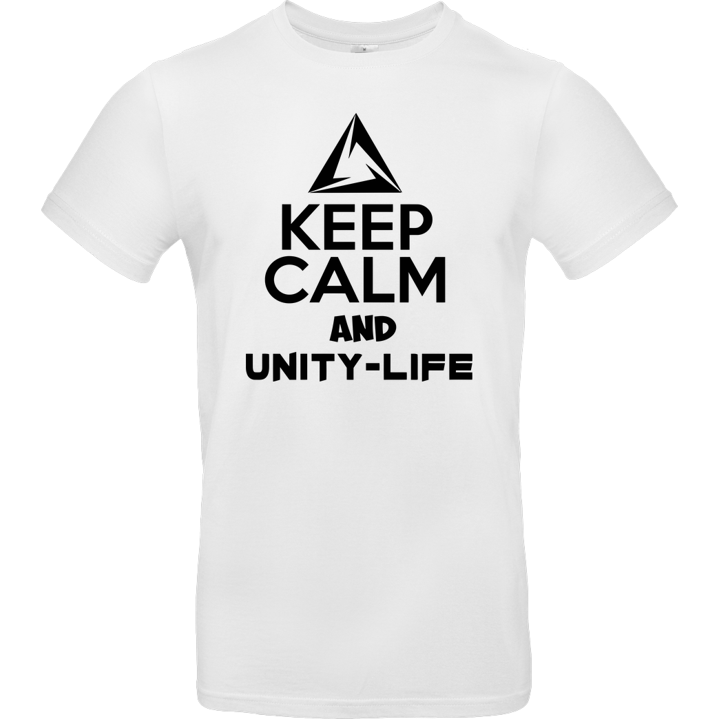 ScriptOase Unity-Life - Keep Calm T-Shirt B&C EXACT 190 -  White