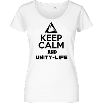 Unity-Life - Keep Calm Girlshirt weiss