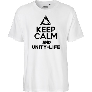 ScriptOase Unity-Life - Keep Calm T-Shirt Fairtrade T-Shirt - white
