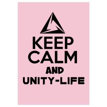 Unity-Life - Keep Calm Art Print pink
