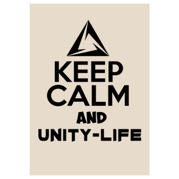Unity-Life - Keep Calm Art Print sand