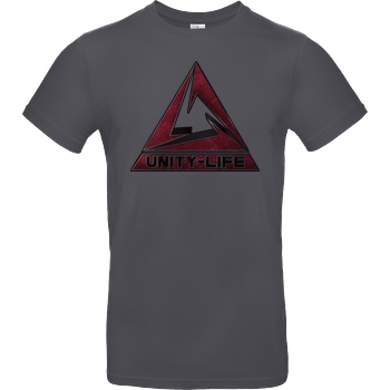 ScriptOase Unity-Life - Logo burgundy T-Shirt B&C EXACT 190 - Dark Grey