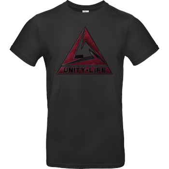 ScriptOase Unity-Life - Logo burgundy T-Shirt B&C EXACT 190 - Black