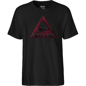 ScriptOase Unity-Life - Logo burgundy T-Shirt Fairtrade T-Shirt - black