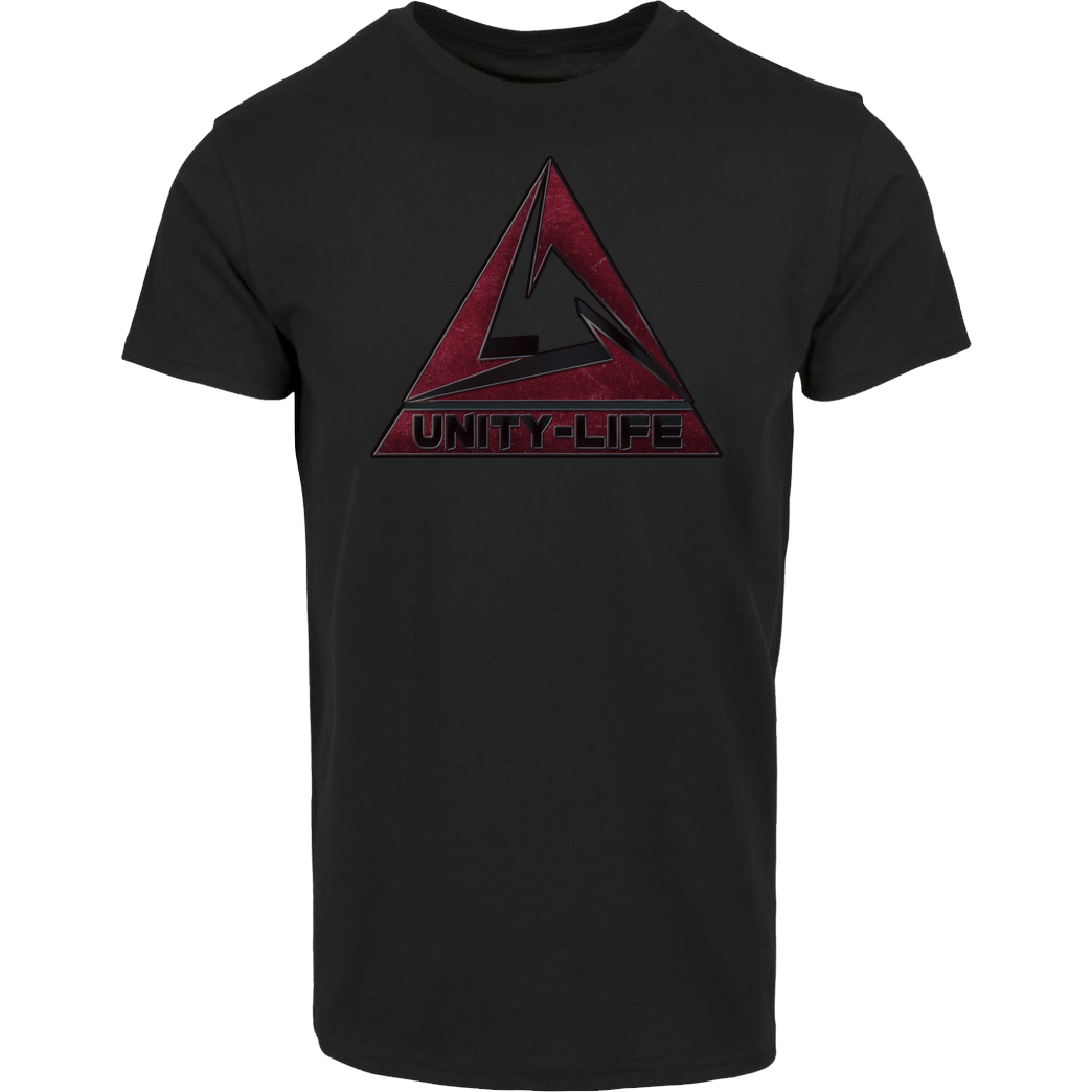 ScriptOase Unity-Life - Logo burgundy T-Shirt House Brand T-Shirt - Black