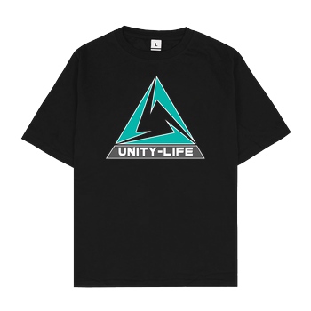 ScriptOase Unity-Life - Logo green T-Shirt Oversize T-Shirt - Black