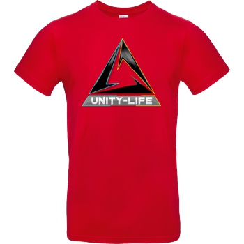 ScriptOase Unity-Life - Logo tricolor T-Shirt B&C EXACT 190 - Red