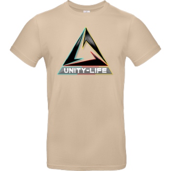 ScriptOase Unity-Life - Logo tricolor T-Shirt B&C EXACT 190 - Sand