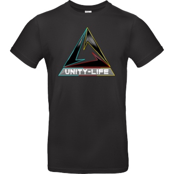 ScriptOase Unity-Life - Logo tricolor T-Shirt B&C EXACT 190 - Black
