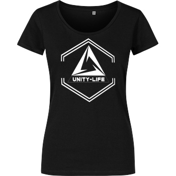 ScriptOase Unity-Life - Symbol T-Shirt Girlshirt schwarz
