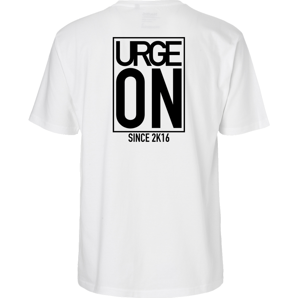 urgeON UrgeON - Since 2K16 T-Shirt Fairtrade T-Shirt - white