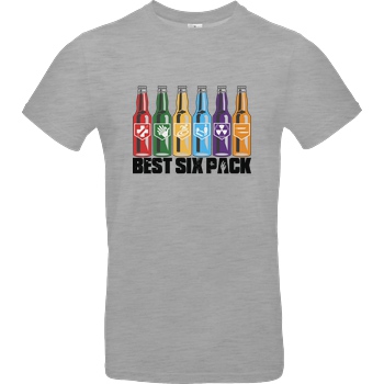 veKtik veKtik - Best Six Pack T-Shirt B&C EXACT 190 - heather grey