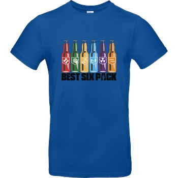 veKtik veKtik - Best Six Pack T-Shirt B&C EXACT 190 - Royal Blue