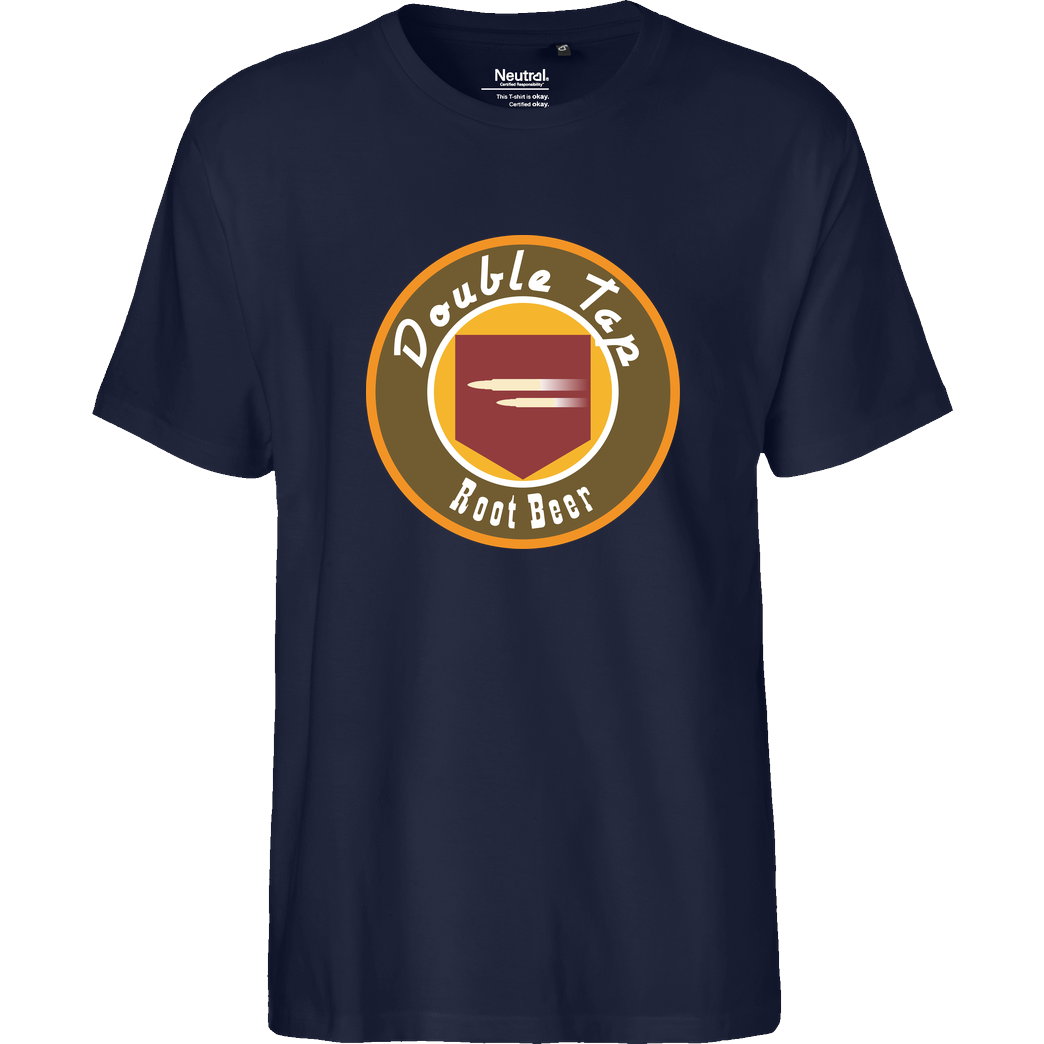 veKtik veKtik - Double Tap Root Beer T-Shirt Fairtrade T-Shirt - navy