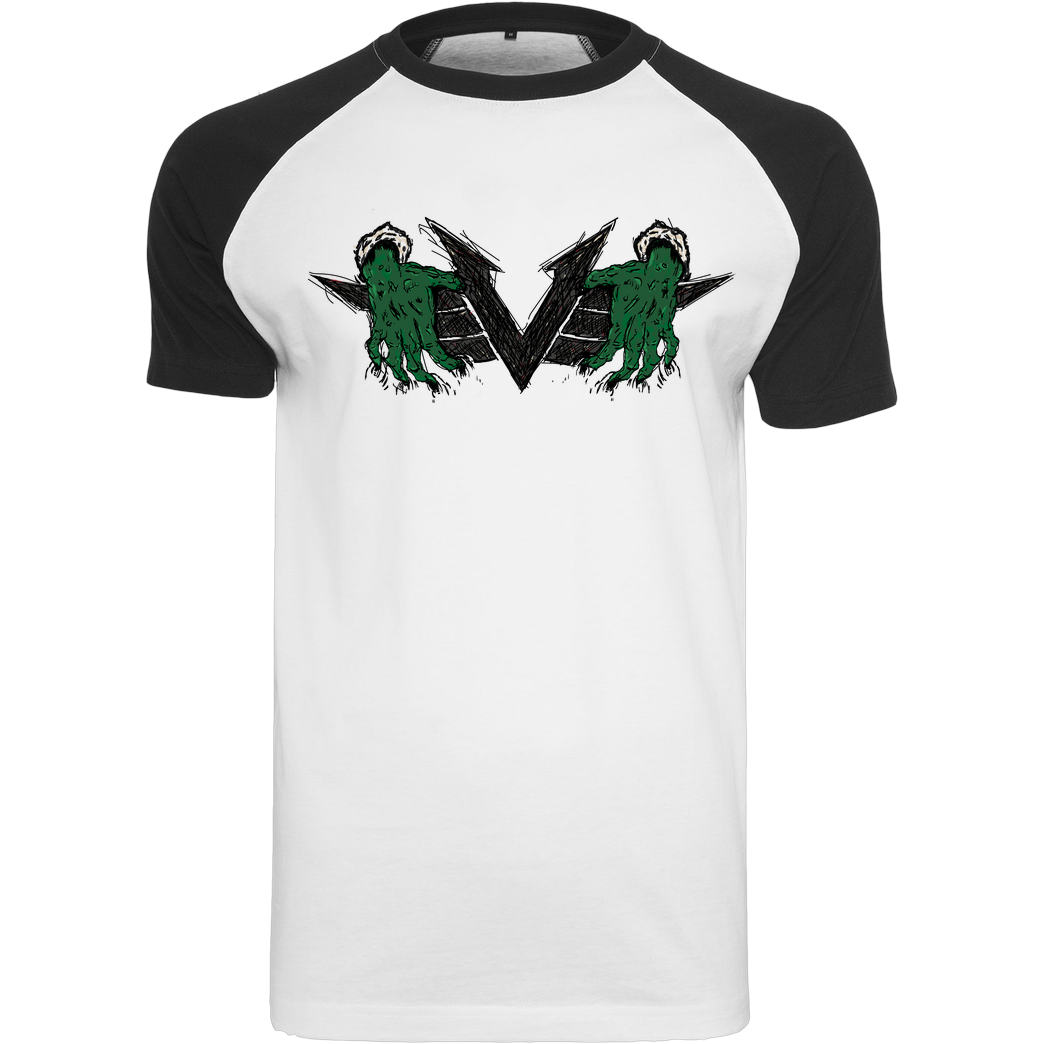 veKtik Vektik - Hands T-Shirt Raglan Tee white