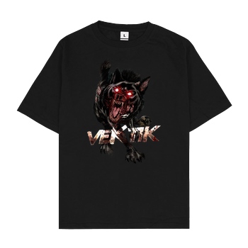 veKtik veKtik - Hellhound T-Shirt Oversize T-Shirt - Black