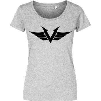 Vektik - Logo Girlshirt heather grey