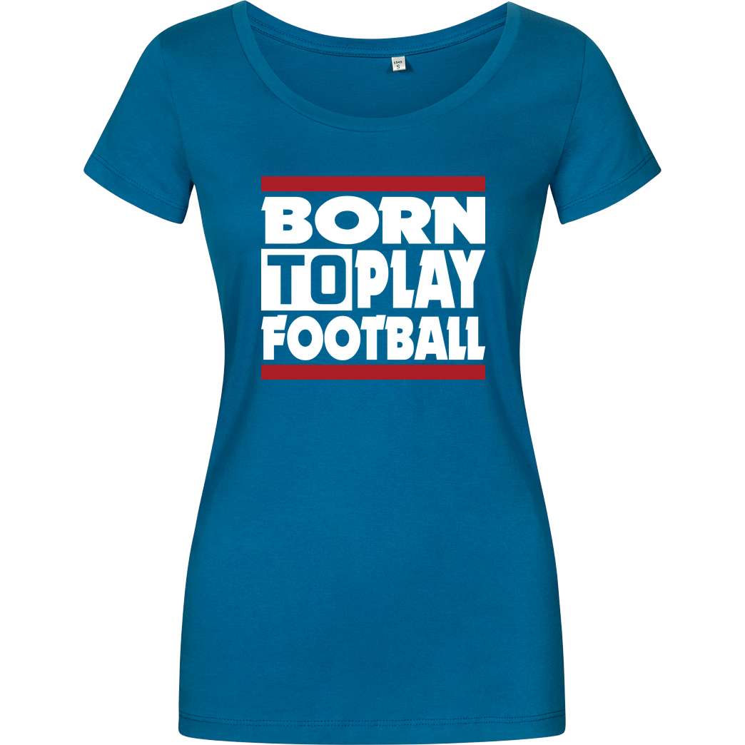 VenomFIFA VenomFIFA - Born to Play Football T-Shirt Girlshirt petrol