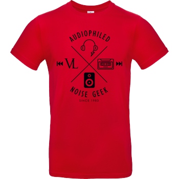Vincent Lee Vincent Lee Music - Audiophiled T-Shirt B&C EXACT 190 - Red