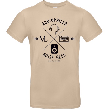 Vincent Lee Vincent Lee Music - Audiophiled T-Shirt B&C EXACT 190 - Sand