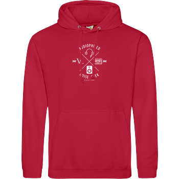 Vincent Lee Music - Audiophiled weiss JH Hoodie - red