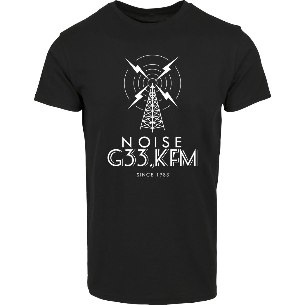 Vincent Lee Vincent Lee Music - NOISEG33K weiss T-Shirt House Brand T-Shirt - Black