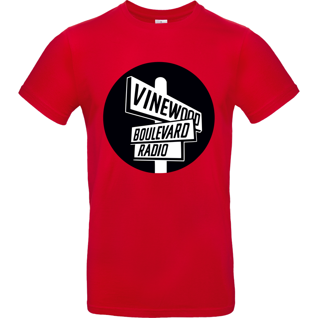 3dsupply Original Vindewood Boulevard Radio T-Shirt B&C EXACT 190 - Red