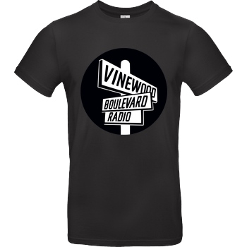 3dsupply Original Vindewood Boulevard Radio T-Shirt B&C EXACT 190 - Black