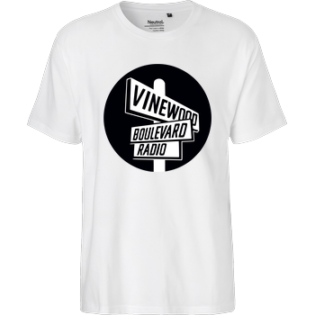 Vindewood Boulevard Radio Fairtrade T-Shirt - white