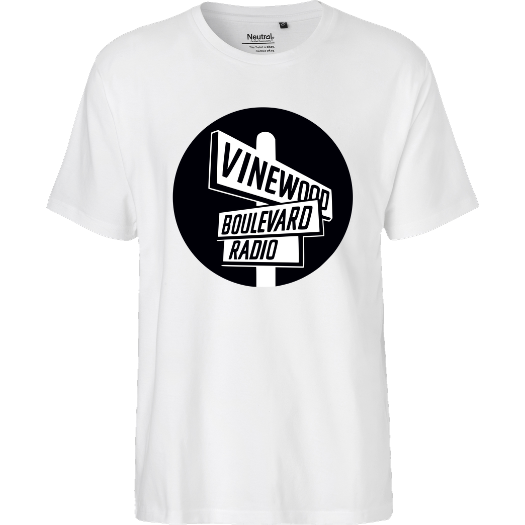 3dsupply Original Vindewood Boulevard Radio T-Shirt Fairtrade T-Shirt - white