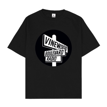 3dsupply Original Vindewood Boulevard Radio T-Shirt Oversize T-Shirt - Black