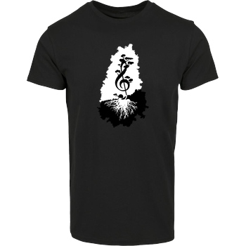 Lone Lobo treble clef T-Shirt House Brand T-Shirt - Black