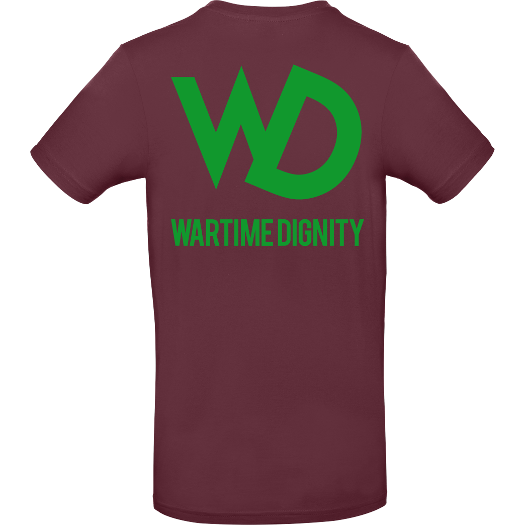 Hell/Doc Wartime Dignity - Hoodiejacke T-Shirt B&C EXACT 190 - Burgundy