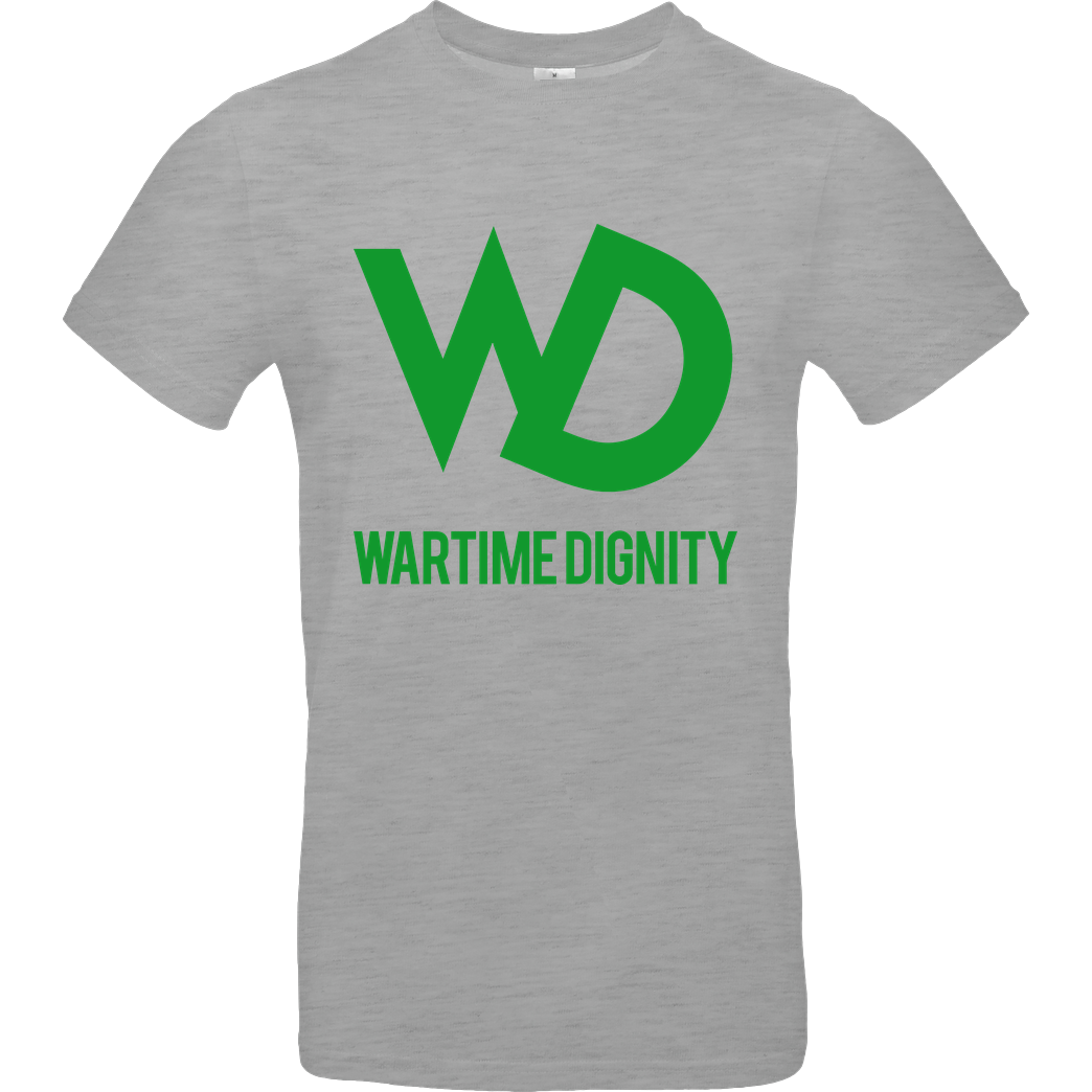 Hell/Doc Wartime Dignity - Logo T-Shirt B&C EXACT 190 - heather grey