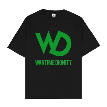 Hell/Doc Wartime Dignity - Logo T-Shirt Oversize T-Shirt - Black