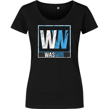 WASWIR - Logo Girlshirt schwarz