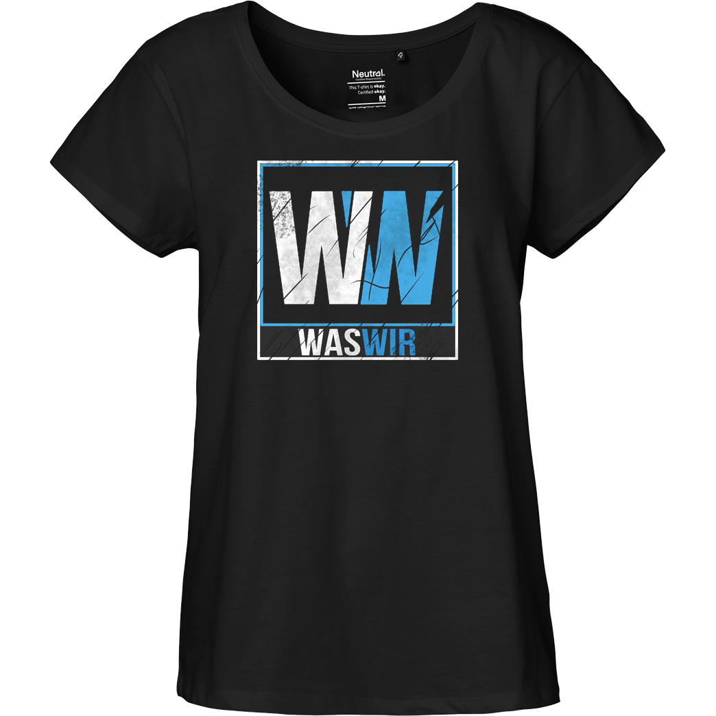 WASWIR WASWIR - Logo T-Shirt Fairtrade Loose Fit Girlie - black