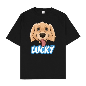 WASWIR WASWIR - Lucky Schriftzug T-Shirt Oversize T-Shirt - Black