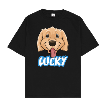 WASWIR - Lucky Schriftzug Oversize T-Shirt - Black